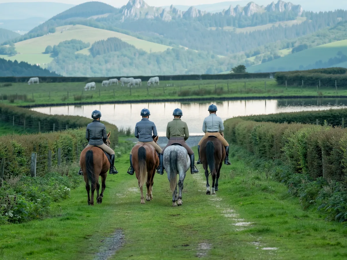 Balade à cheval en Isère, autour de Annoisin-Chatelans